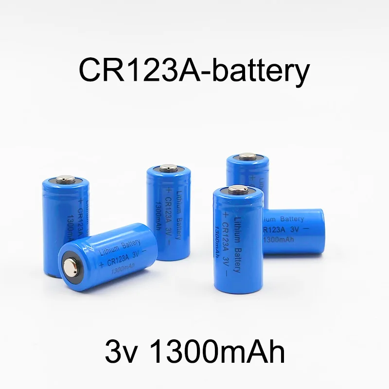 CR123A 3V litowo-manganowy alarm lokalizatora baterii, jednorazowy CR17335 1300mAh