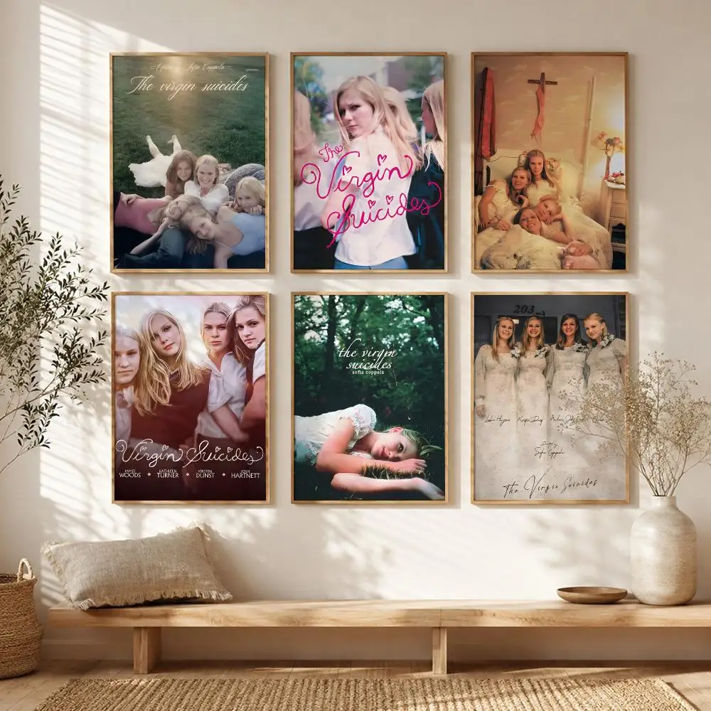 Movie The V-Virgin Suicides Poster Modern Canvas Wall Art High-Quality Print Poster For Hallway Living Room Home Decor