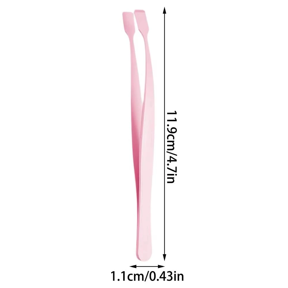 Flat-Tip Tweezers Are Used For Lower Lashes, With Precise Alignment, Firm Grip, Accurate Operation, And Beginner-Friendly.