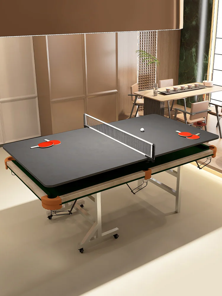 

Billiards and table tennis two-in-one table five-point home practice adult standard family folding indoor small 5.
