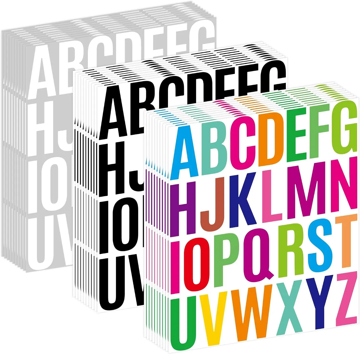 780Pcs Letter Stickers 30 Sheets 2 Inch Alphabet Stickers,Multicolor  Self Adhesive Letter Sticker,for Bulletin Board,Scrapbook