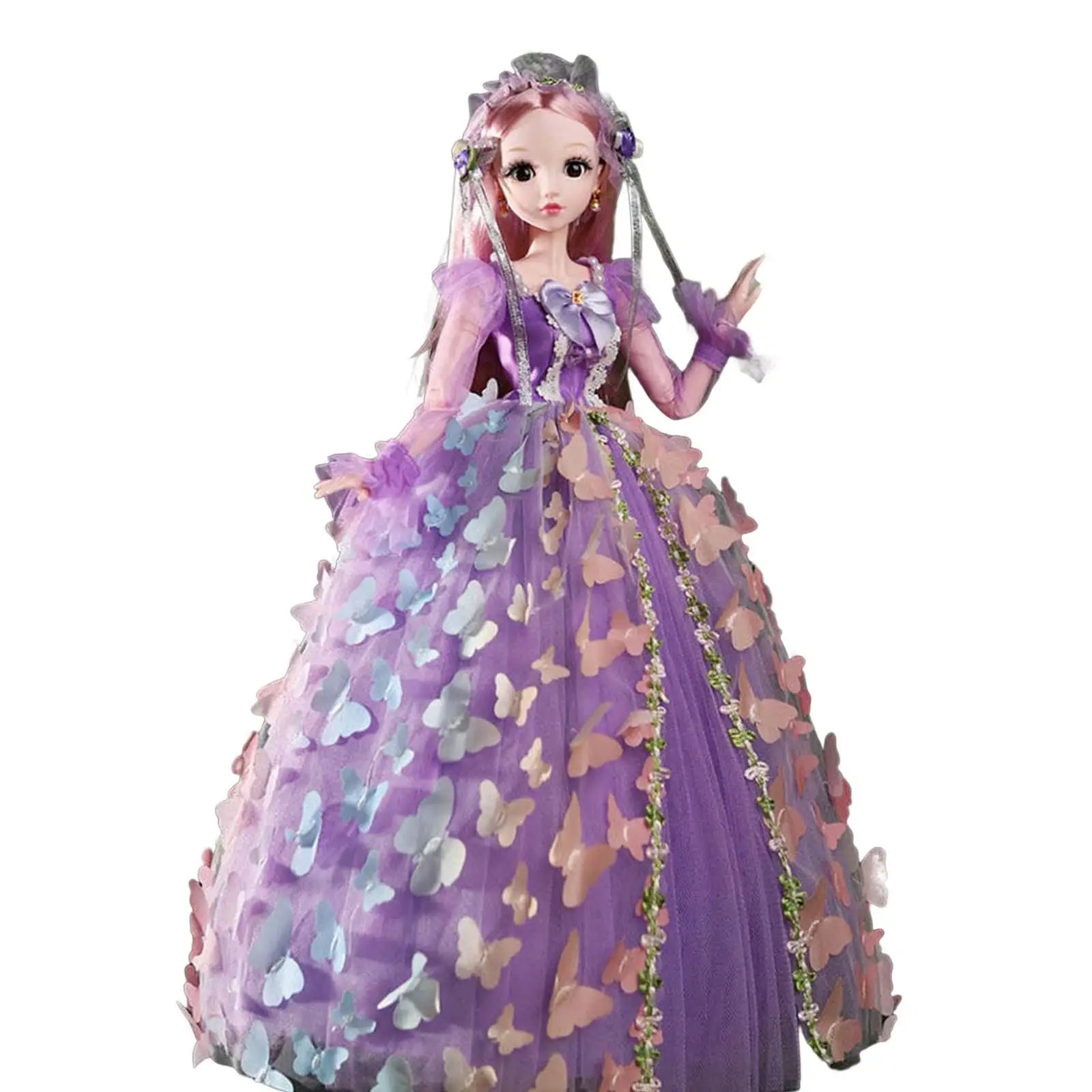 24 inch Ball Jointed Doll Makeup Face Flexible Joints Princess Doll for Doll