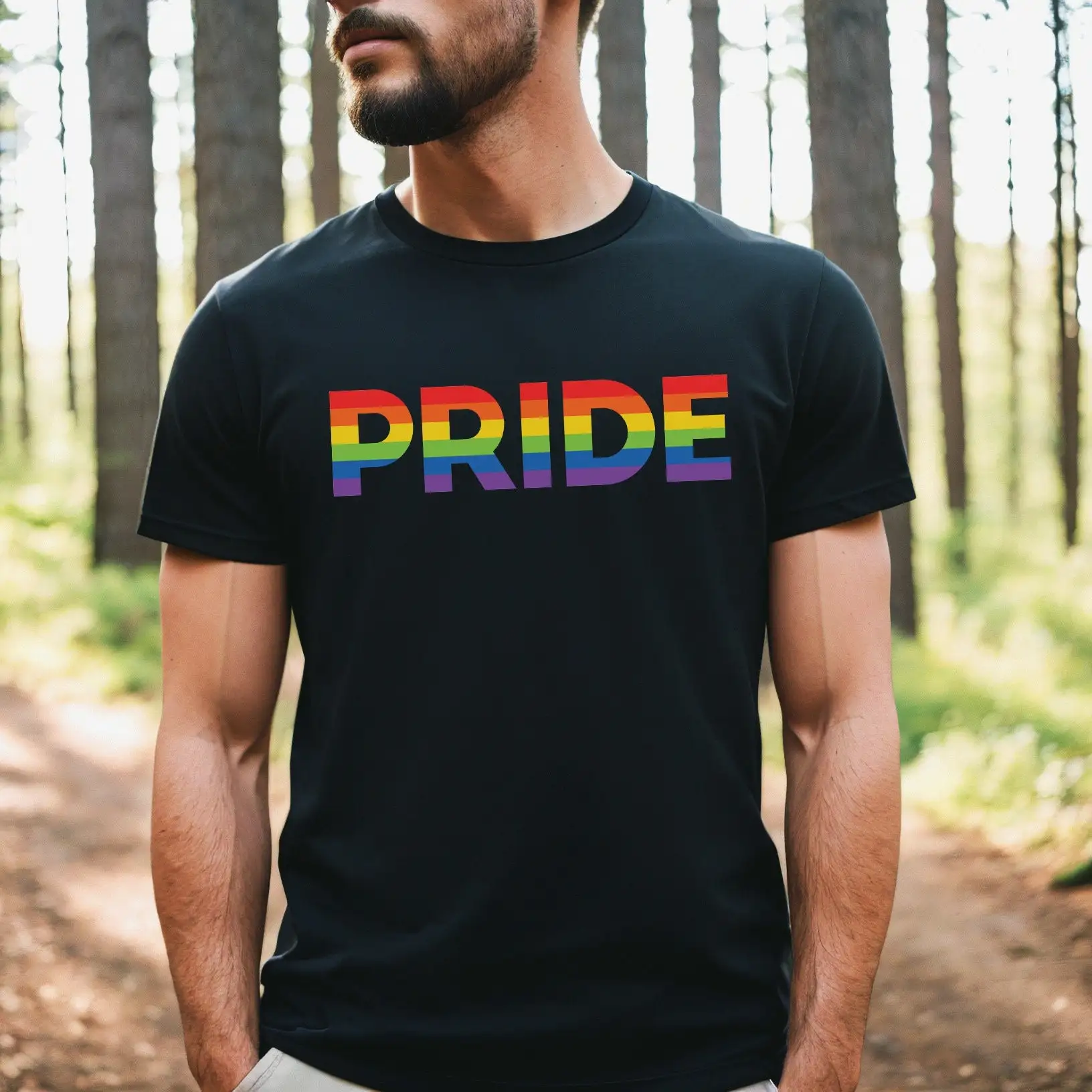 Rainbow Pride T Shirt Lgbtq Minimal Gay For Rights