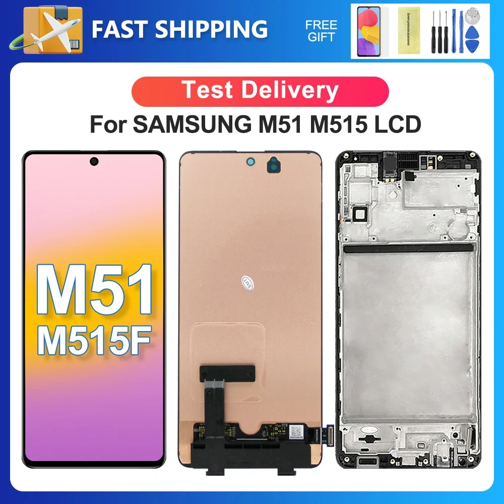 M51 para Samsung 6,7 \'\'para M515 M515F M515F/DSN pantalla LCD reemplazo del ensamblaje del digitalizador de pantalla táctil