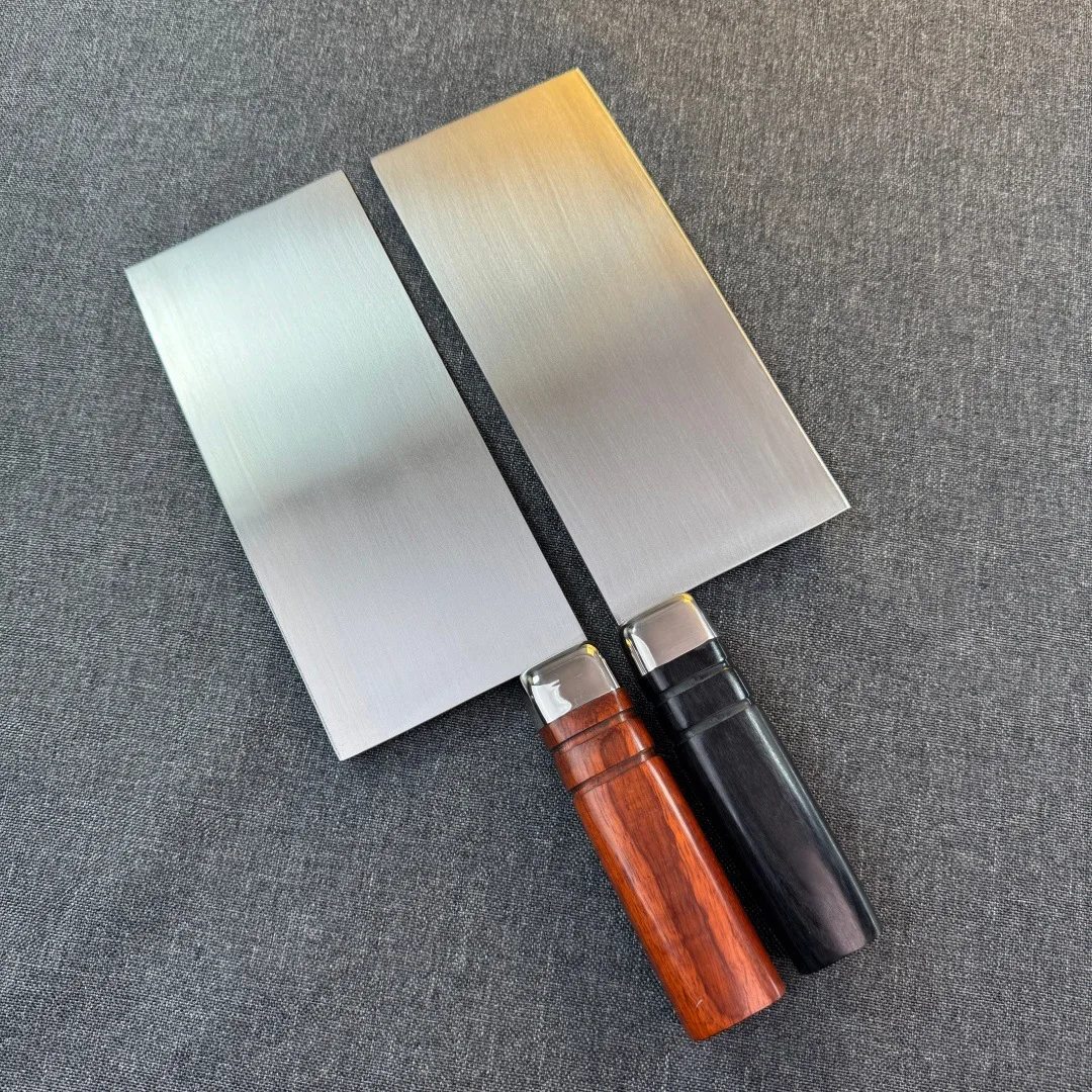 

8-дюймовый китайский поварской нож из стали AUS-10 с деревянной ручкой, для нарезки овощей, мяса, ручной ковки, кухонный нож