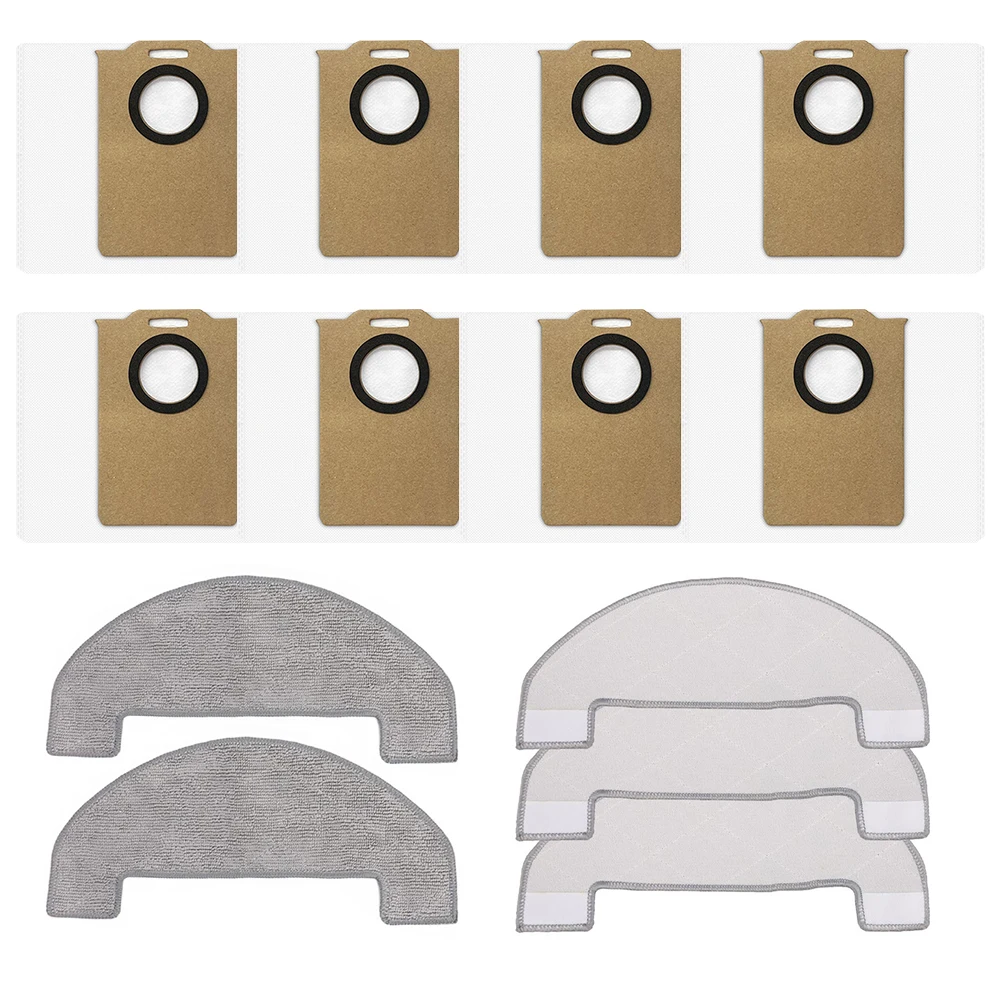 

1Set Vacuum Cleaner Mop Cloth And Dust Bags Kit For MONSGA MS1 MAX Robot Vacuum Cleaner Accessories 5 Mop Pads 8 Dust Bags