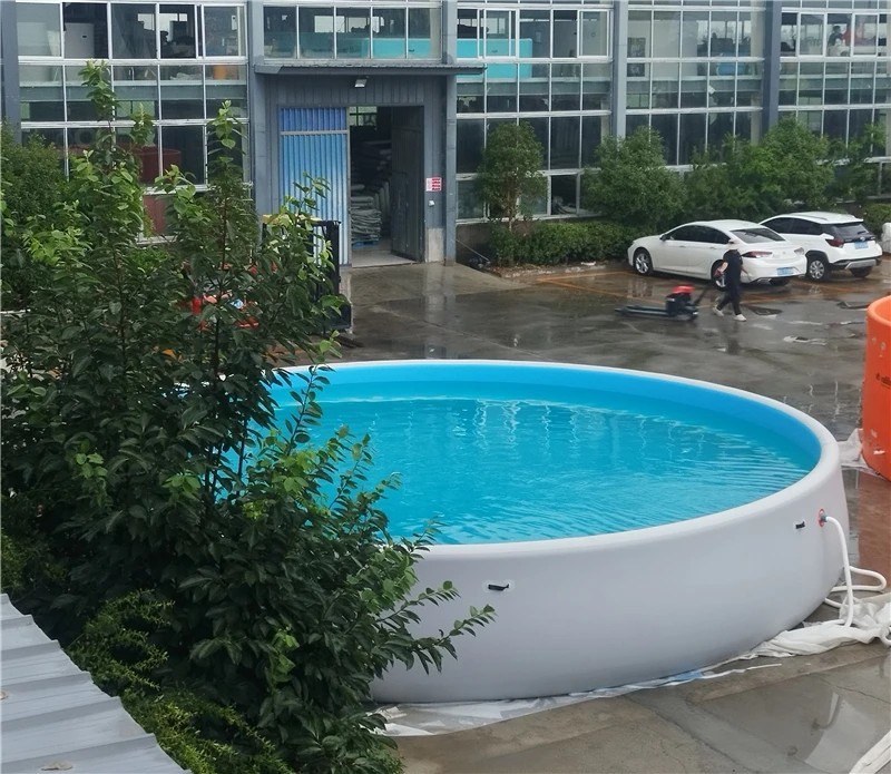 

Оптовая продажа: Надувной бассейн большого размера из ткани Drop Stitch для летних водных развлечений на открытом воздухе. Акция!