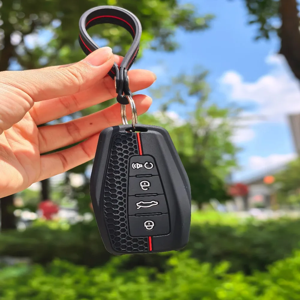 حافظة مفاتيح من السيليكون سلسلة حامل لجيلي أوكافانجو كولراي أطلس مونجارو توجيلا إمجراند GT S بروتون X50 X70 #1