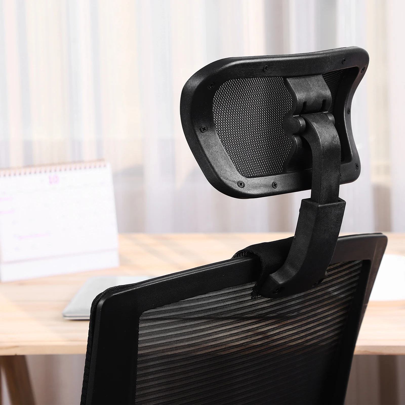 

Office Chair Headrest Adjustable Mesh Head Support Breathable Neck Protection Compatible with Gaming and Computer Chairs Office