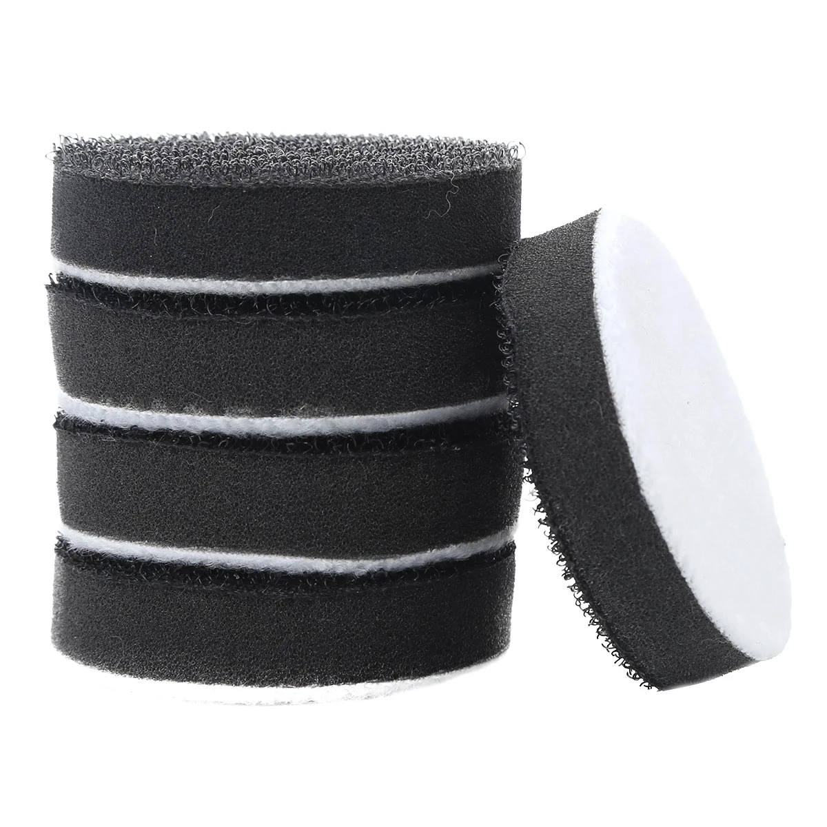 5pcs Soft Density Interface Pad 50/75mm Sponge Cushion Buffer Backing Pads Hook/loop Face Sanding Discs Abrasive Tools