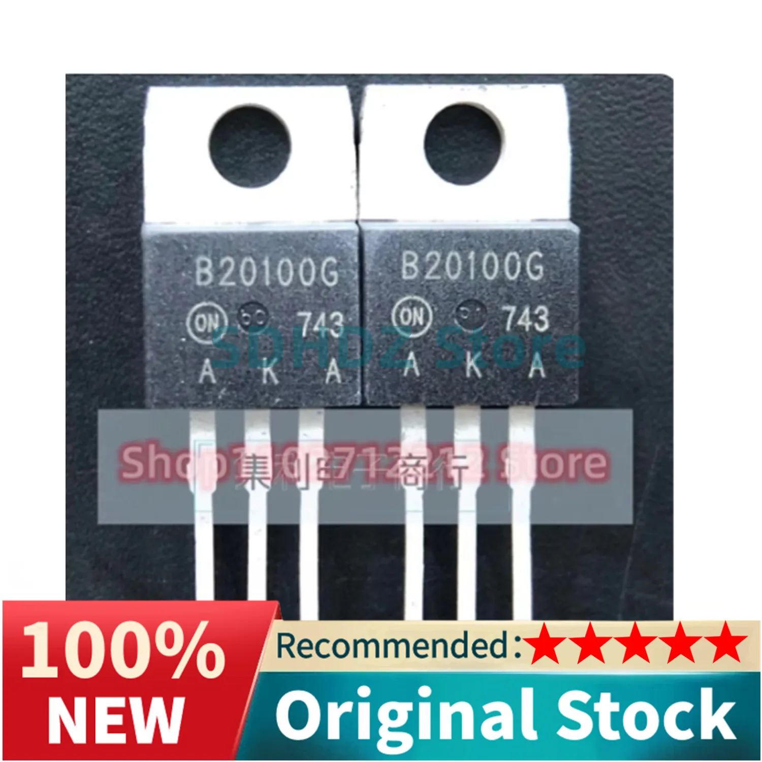 5PCS-10PCS B20100G MBR20100CTG TO-220 20A 100V Imported