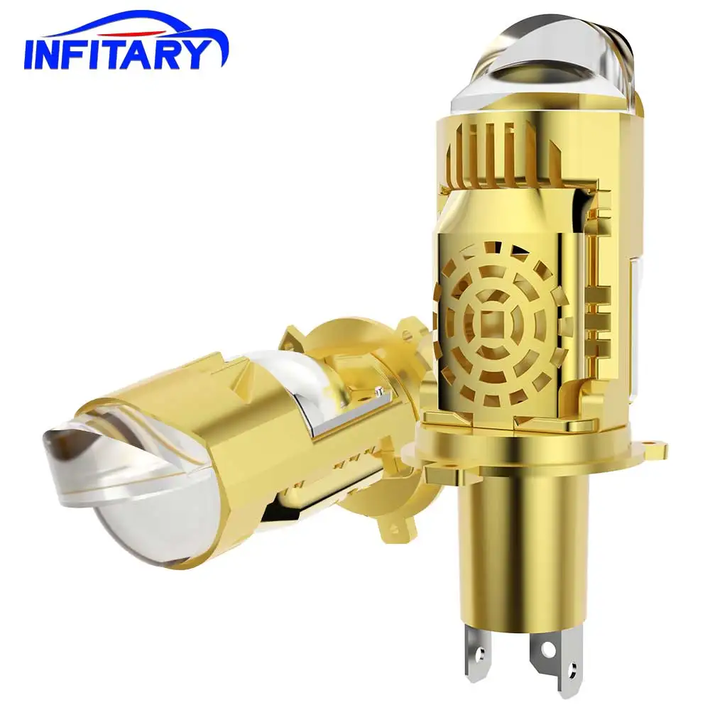 H4 LED LENS Auto/Moto Headlight AC/DC 8-80V Motorcycle Motorbike Autobike Canbus Projector Bulb Hi/Lo Beam Lamp High Power