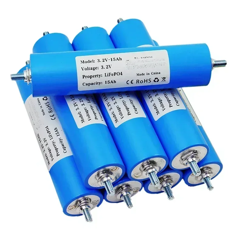 8 ชิ้น 3.2 โวลต์ 15ah c33 แบตเตอรี่ลิเธียมเหล็กฟอสเฟตพลังงานแสงอาทิตย์กลางแจ้งไฟฟ้ารถสามล้อรถจักรยานยนต์ว่ายน้ําเรือ
