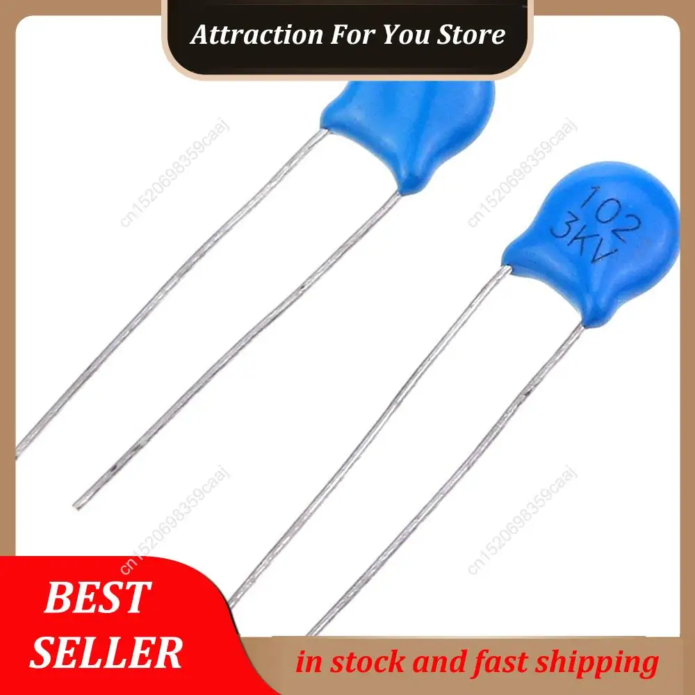Hot Selling 180Pcs 15 Values High Voltage Dip Capacitor Assortment Kit Range 100PF-10000PF 3KV Ping