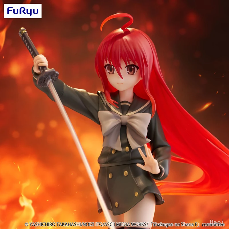 Original Anime Figure 18cm FuRyu Trio-Try-iT Shakugan no Shana Figuras Anime Shana Model Toy Desktop Ornaments Gifts