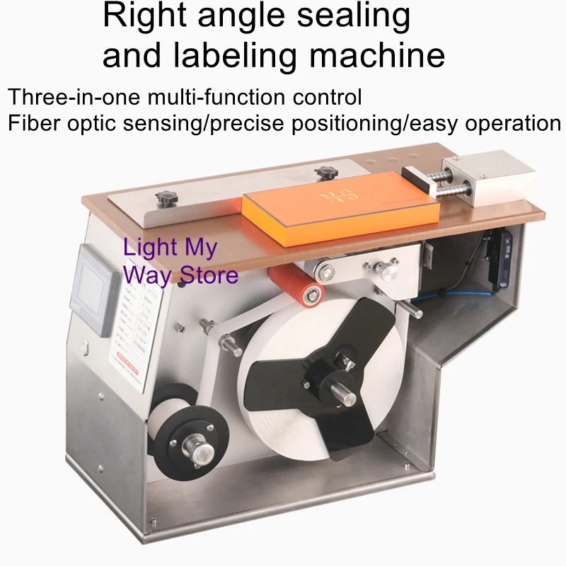 Automatic Right Angle Labeling Machine Self-adhesive Trademark Transparent Label Carton Sealing Machine