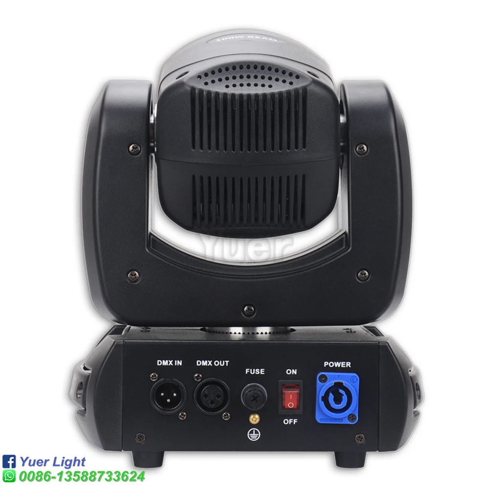 Imagem -05 - Led Spot Beam Moving Head Light 18 Prism Iluminação Efeito de Palco para dj Disco Bar Ktv Festa Casamento 100w Pcs por Lote