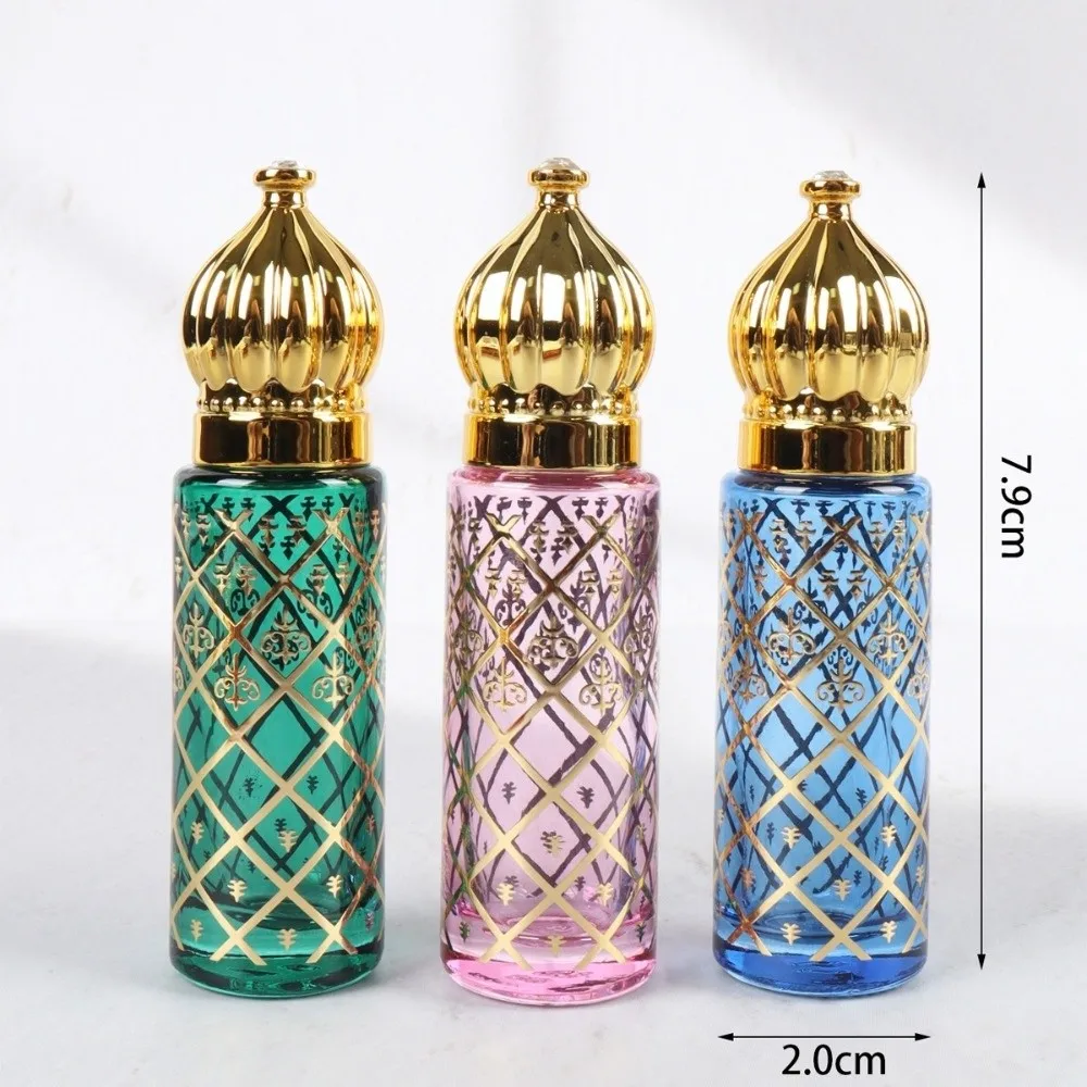 New 8ml Empty Perfume Bottle Glass Roller Ball Portable Glass Bottle Color Packaging Roll-on Bottle Perfume Making