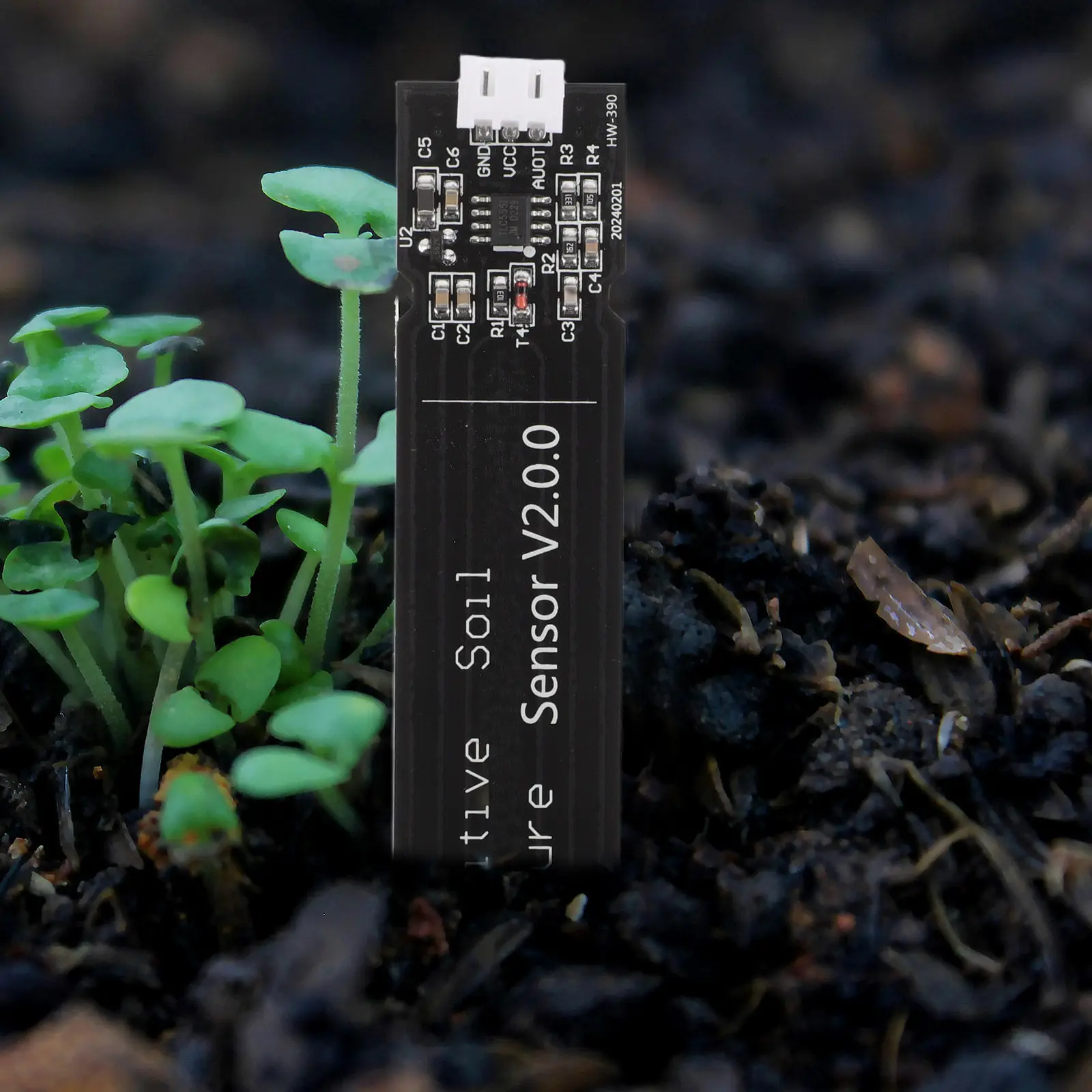 5Pcs Soil Moisture Meter Heavy Duty Long Life Wide Range Voltage Real Time Reading for Houseplants Greenhouse Hydroponics Soil