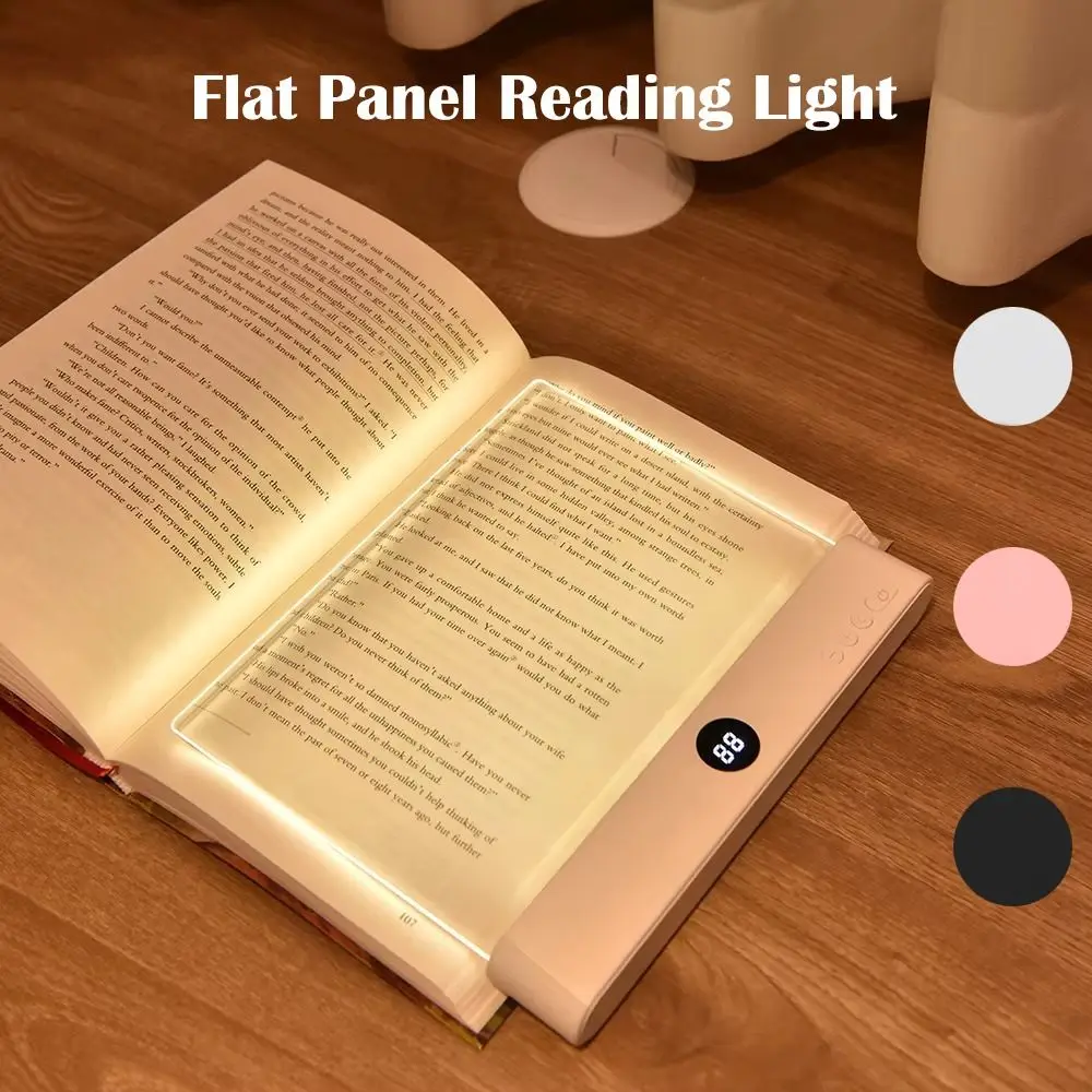

New LED Flat Panel Reading Light Eye Protection Usb Charging Night Reading Lamp Portable Night Vision Book Lamp Student