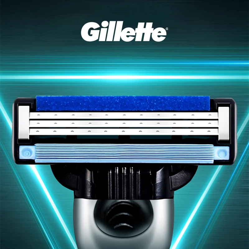 مجموعة حلاقة جيليت ماخ 3 لطيفة على البشرة توفر حلاقة قريبة دون قصبة تصميم أصلي عالي التقنية عالي الجودة #1