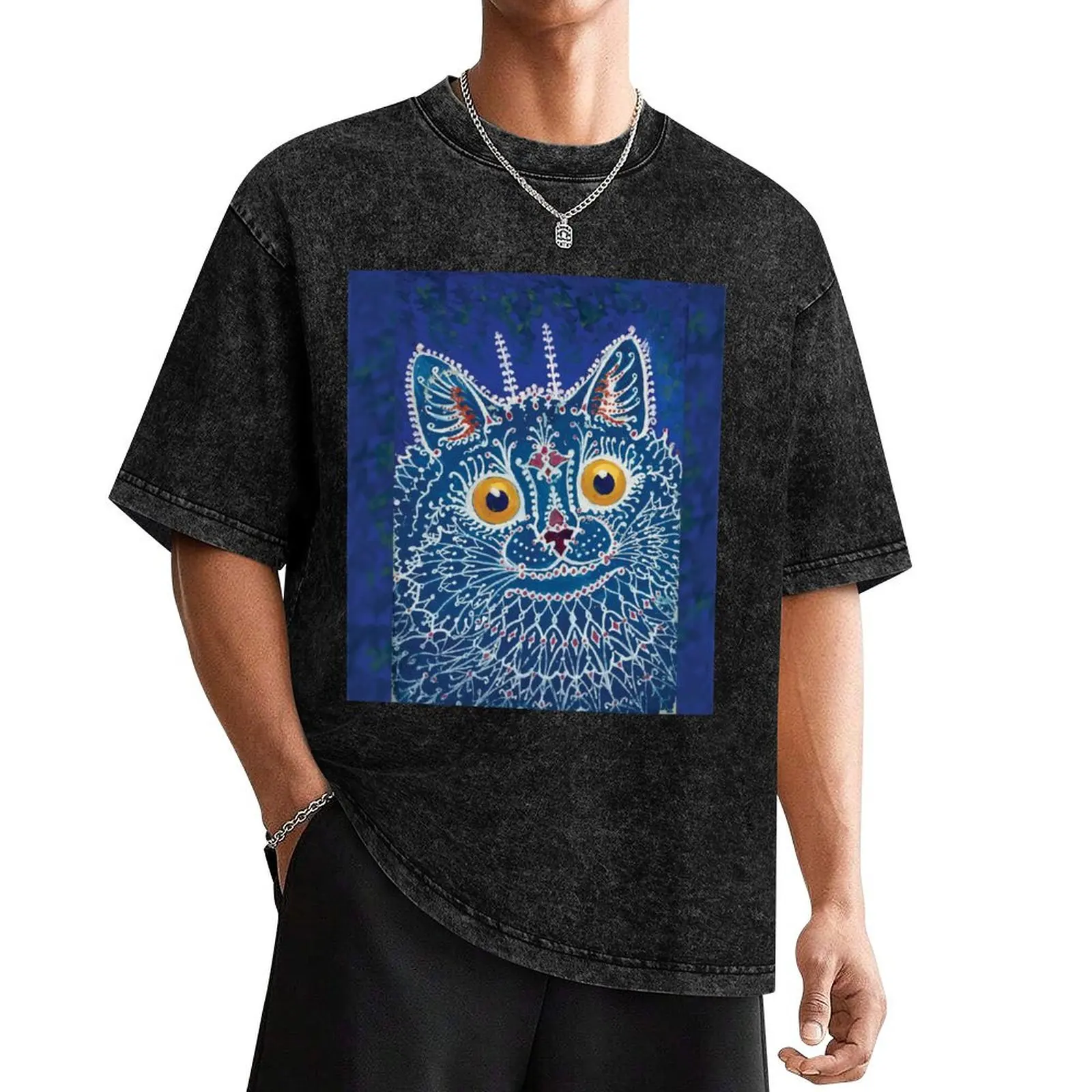 

Louis Wain Cat in “gothic” style T-Shirt customs sports fans sublime slim fit t shirts for men