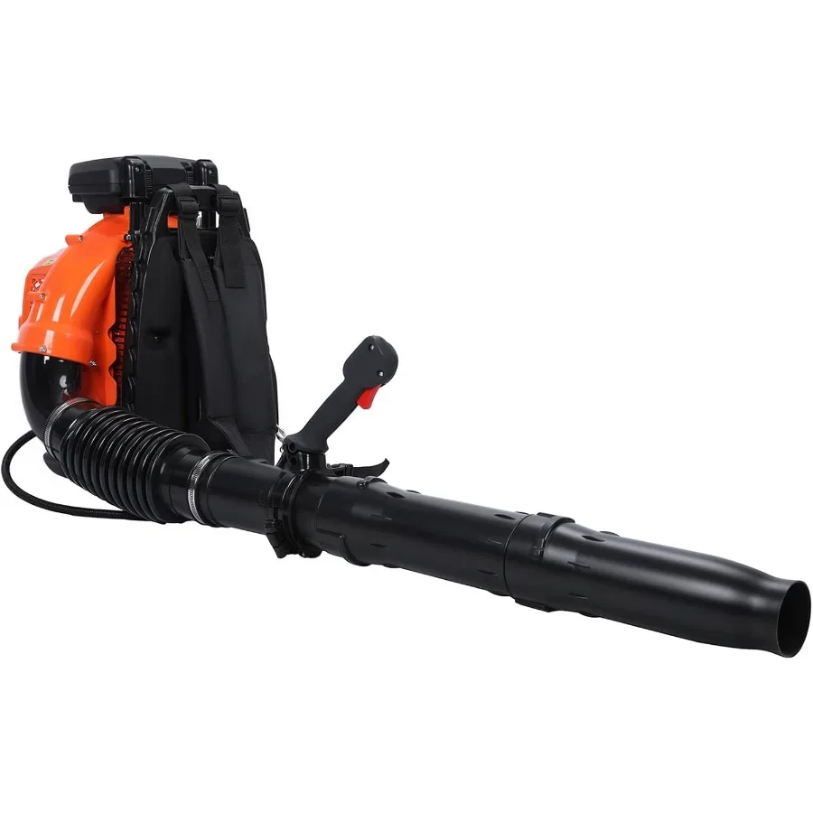 Backpack Gas Powered Leaf Blower 80CC 900CFM 2-Stroke with 6800RPM for Efficient Lawn and Garden Care Ideal for Snow and Grass