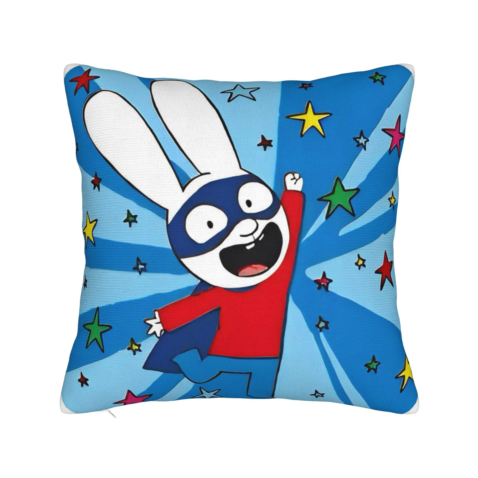Simon Super Rabbit Pillowcase Accessories Printed Cushion Cover Decoration  Pillow Case Cover Car Multiple Sizes