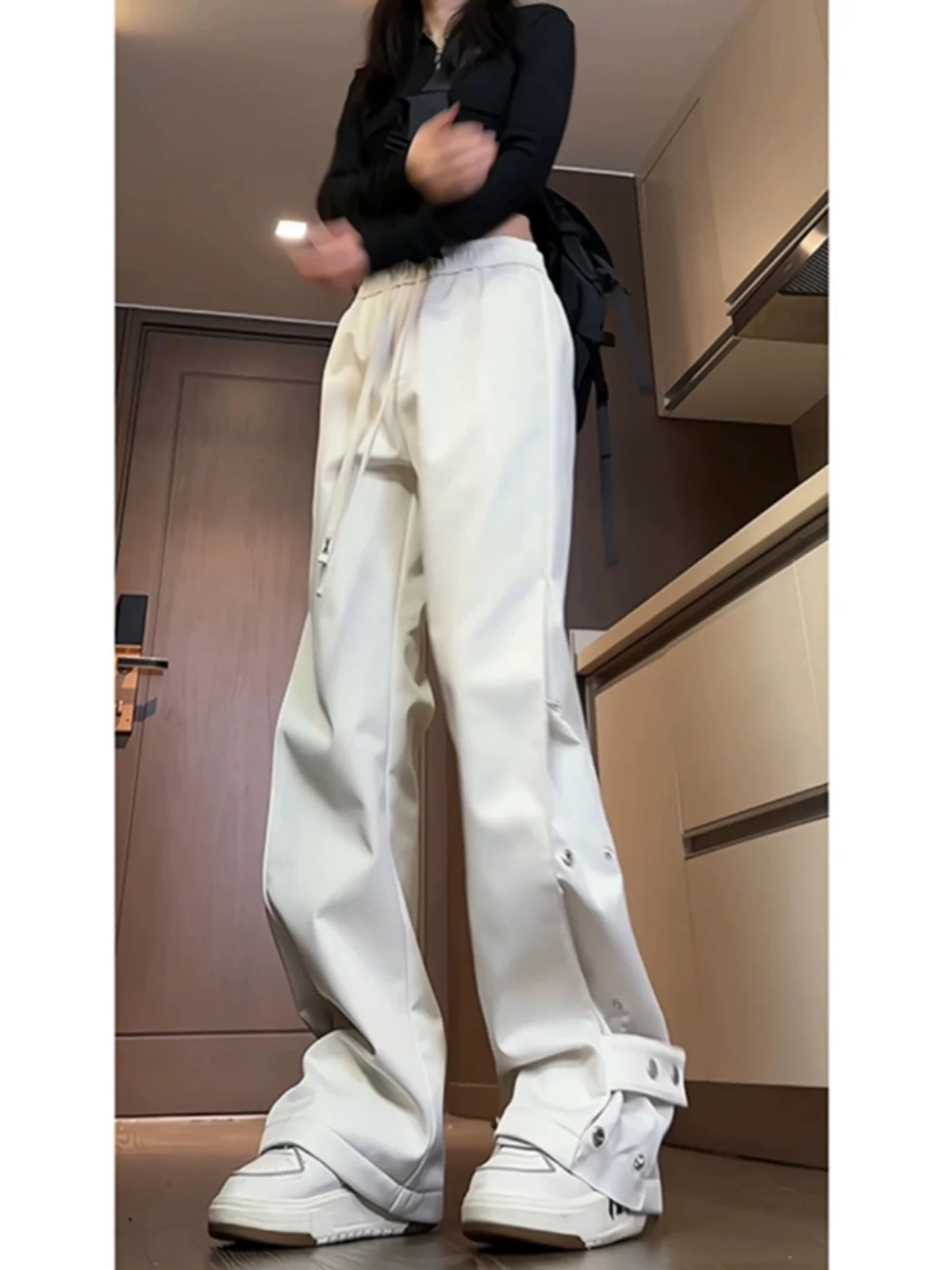 Pantalones de senderismo impermeables American Sle para mujer, pantalones blancos finos de verano, pantalones de montaña con caída fluida y sensación de alta gama, ropa de trabajo para exteriores