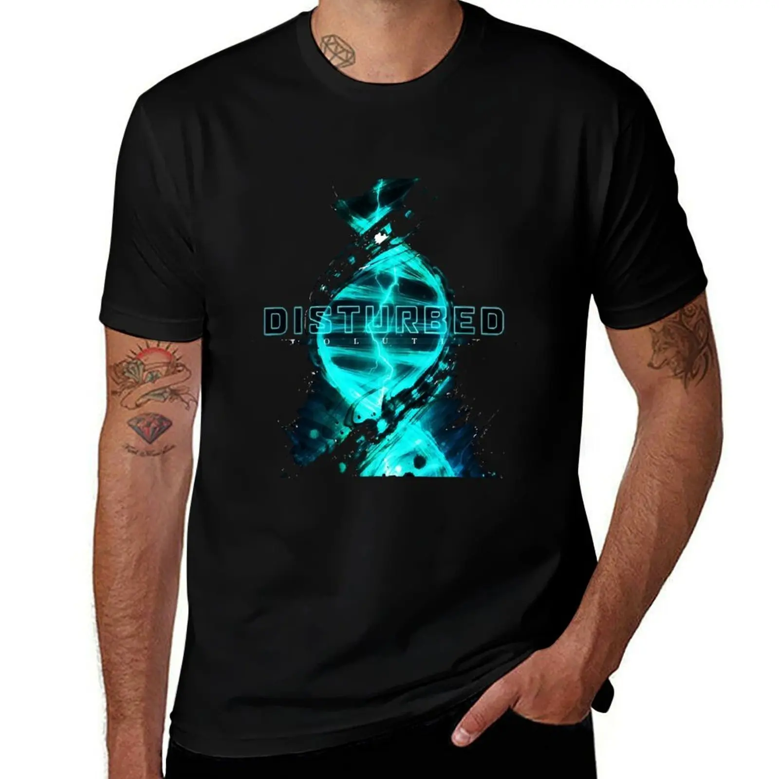 DISTURBED LOGOS For Fans T-Shirt Modern Style Print T-Shirt