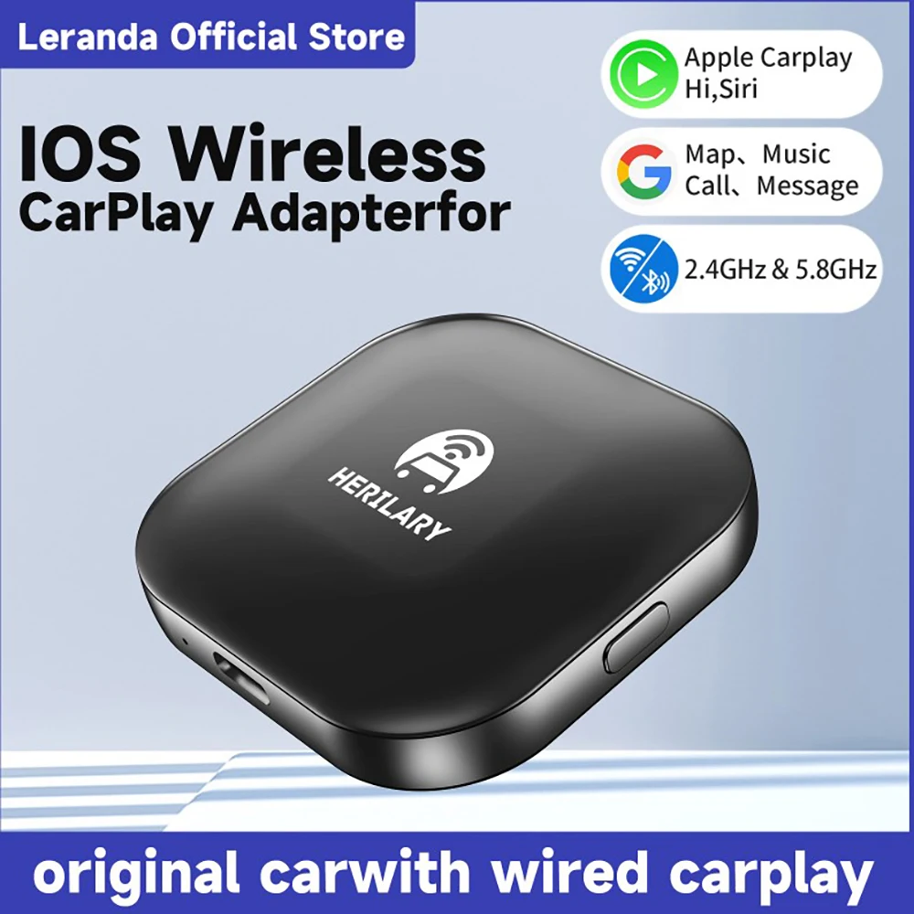 Leranda C1/C6 Wireless Apple Carplay/Android Auto Box /Wireless Car Dongle For Apple CarPlay Android Auto Netflix Youtube