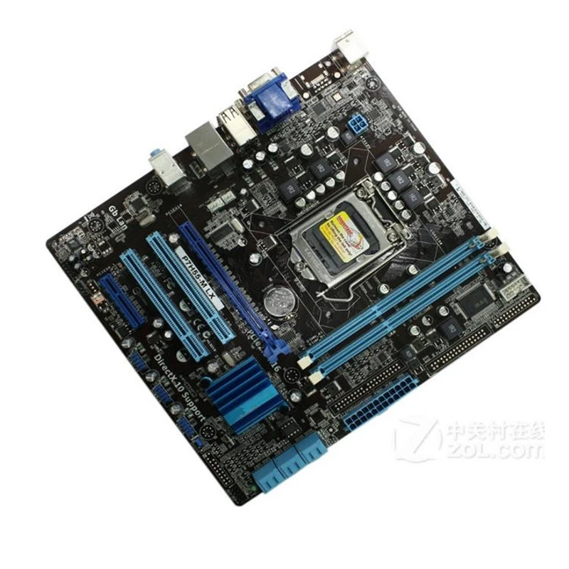 For Intel H55 P7H55-M LX motherboard Used original LGA1156 LGA 1156 DDR3 8GB USB2.0 SATA2 Desktop Mainboard