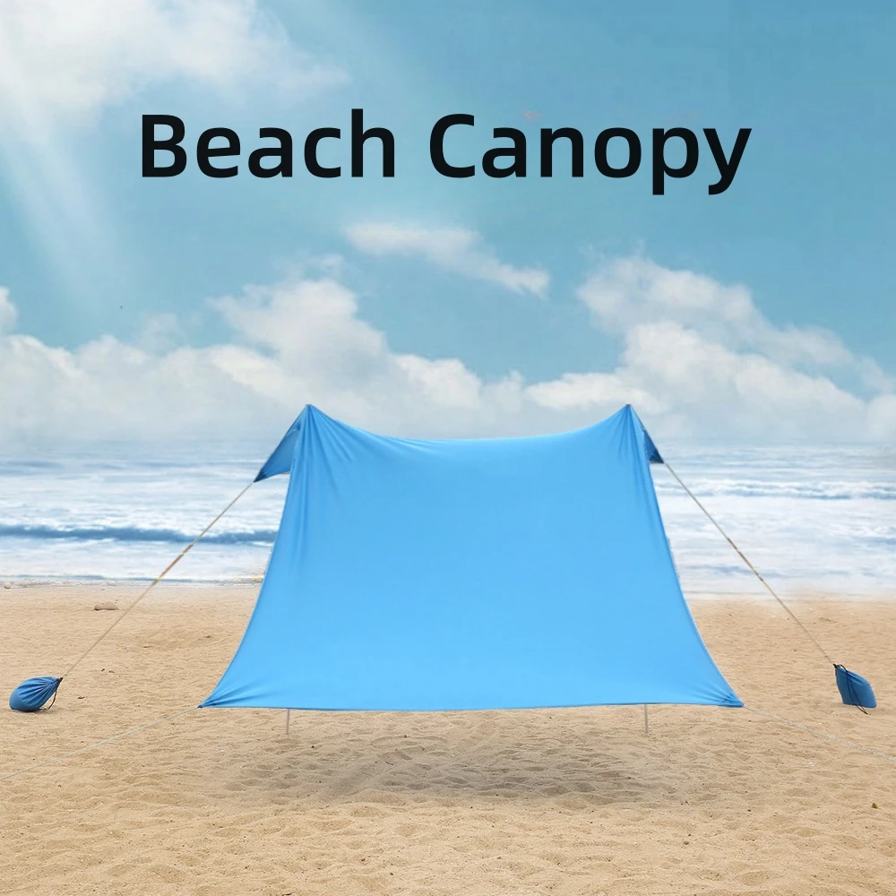 

Outdoor Camping Beech Canopy Multifunctional Portable Sunsreen Waterproof Tent Seaside Camping Tent Lawn Sunscreen Canopy New