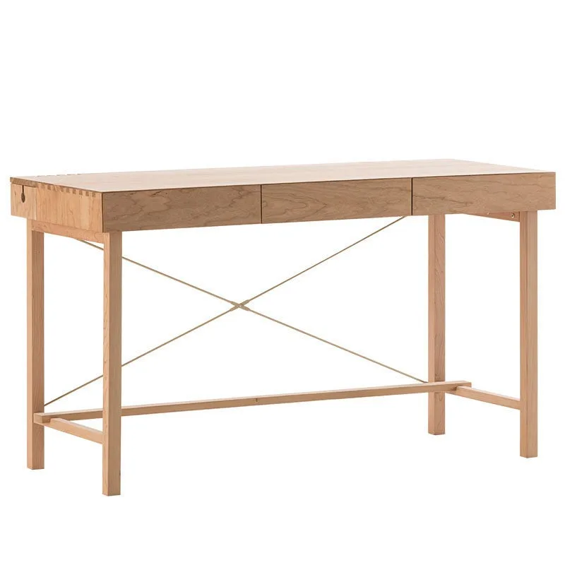 Solid wood desk cherry wood bucket simple