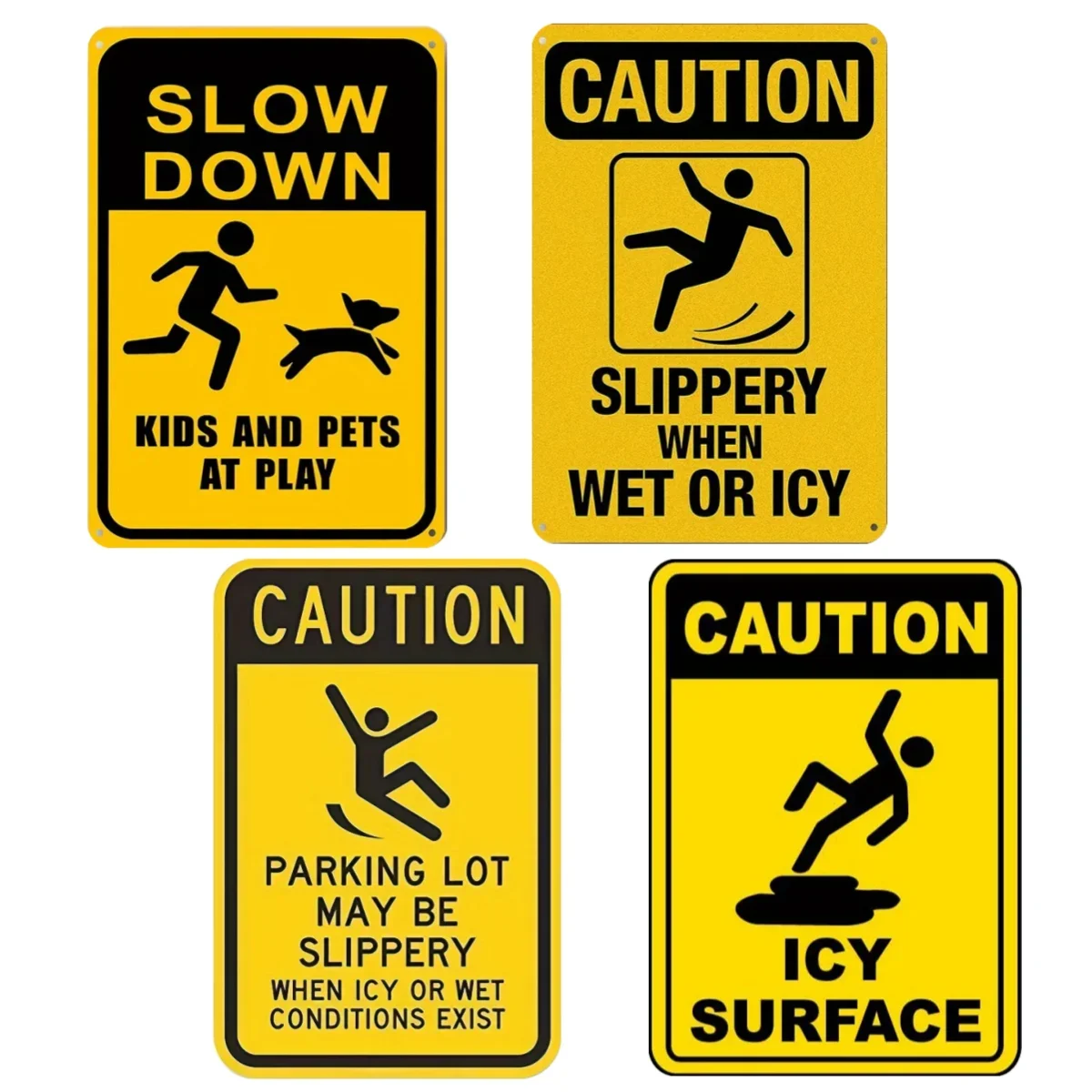 Алюминиевые металлические знаки для часов. Нескользящие предупреждающие дорожки безопасности. Четыре варианта шаблонов. Досту...