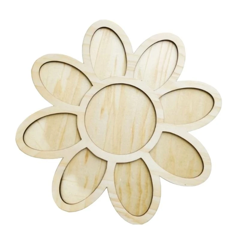 Montessori Flower Board Kids Color Sorting Toy Sensory Game Tray view 4