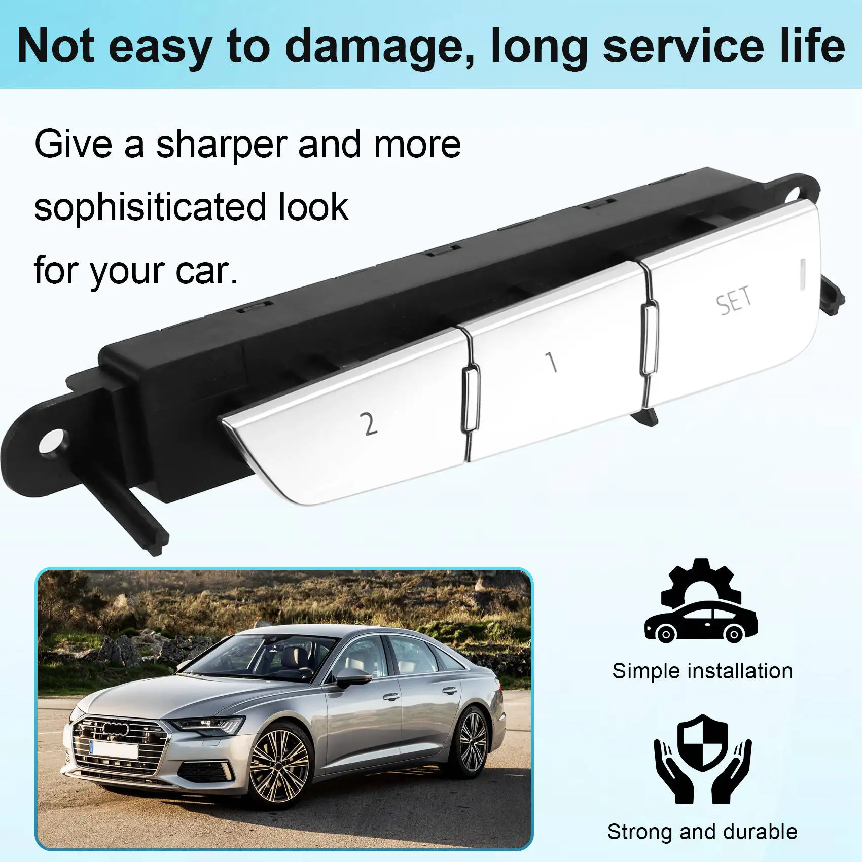 AB96-Seat หน่วยความจําปุ่มปรับสําหรับ A6 C8 A7 2019-2024 4K0959769A 4K0 959 769