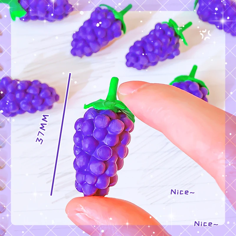 Kawaii Stationery items Aesthetic stationery supplies back to school acsesories grape funny Eraser drawing rubber school stuff
