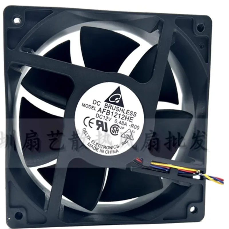 AFB1212HE-R00  Taiwan Delta 12038 Dual Ball 12cm Case Fan 12V 0.48A AFB1212HE-ROO