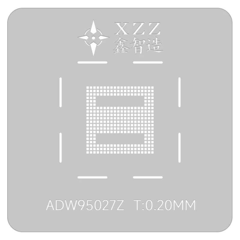 Трафарет XZZ BGA для Audi A4/Q5, автомобильный чип ADW95027Z-05, прецизионный трафарет для реболлинга BGA с прямым нагревом, платформа для посадки олова