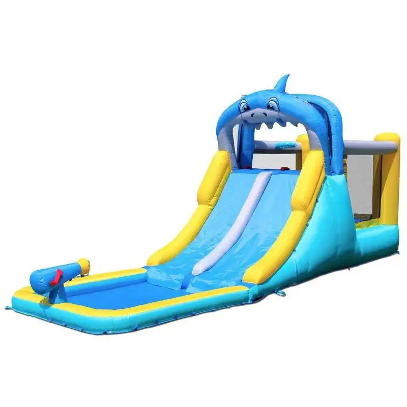 Hot Selling Popular  Inflatable bouncy house Shark inflatable castle with blower accessories for kids