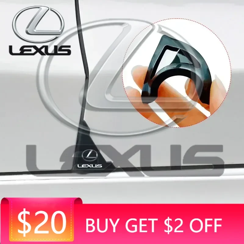 

Emblems For Lexus RX NX GS ES RX300 RX330 IS200 CT200H IS250 GX470 NX300H 2PCS Car Door Anti-collision Corner Protectors Sticke