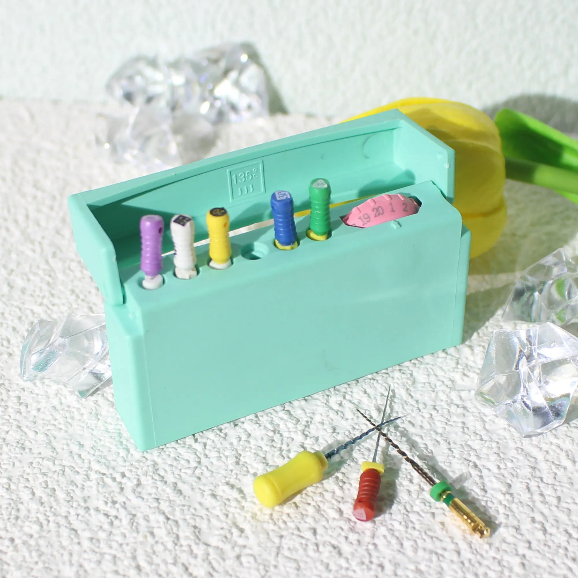 6Holes Endo File Holders Box For Block Sterilization Autoclavable Endodontic Files Endo Box Dentist Tool