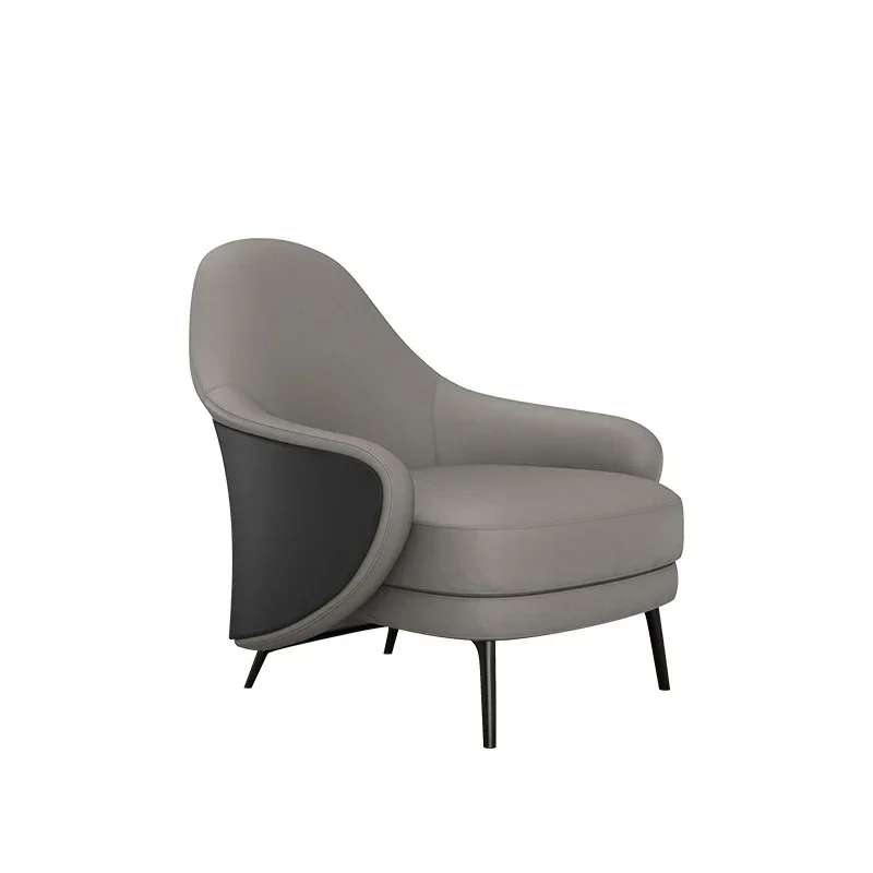 

Italian light luxury extremely simple sofa chair, lazy balcony leisure chair