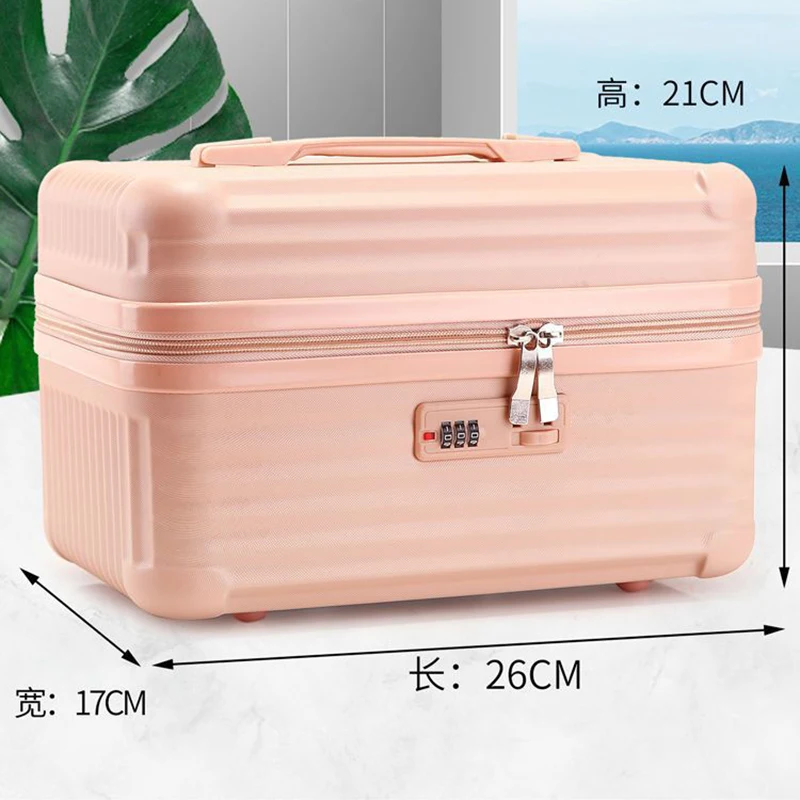 14/16 inch Lightweight Mini Travel Suitcase Cosmetic Box Waterproof Hand Luggage Organizer Makeup Case Portable Boarding Case