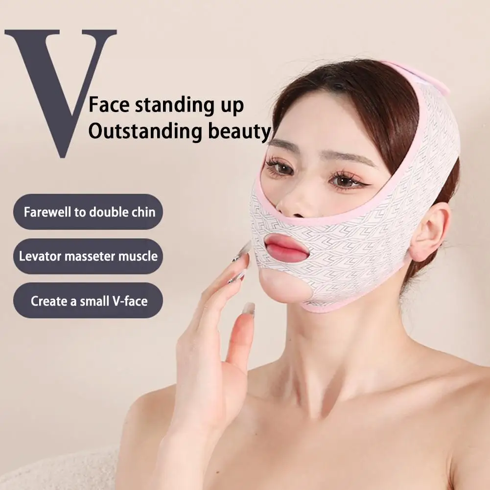 Breathable V Face Band Cheek Lift Up Face Thin Chin Bandage Reduce Wrinkle Anti Shaping Face Double V-line Bandage R6b1