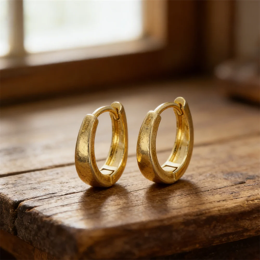 

3 Pairs Earrings Brass Zirconia Cuffs Teardrop Dumbbell Heart Lock Cone Ear Diy Jewelry Accessories for Women Men Daily Party