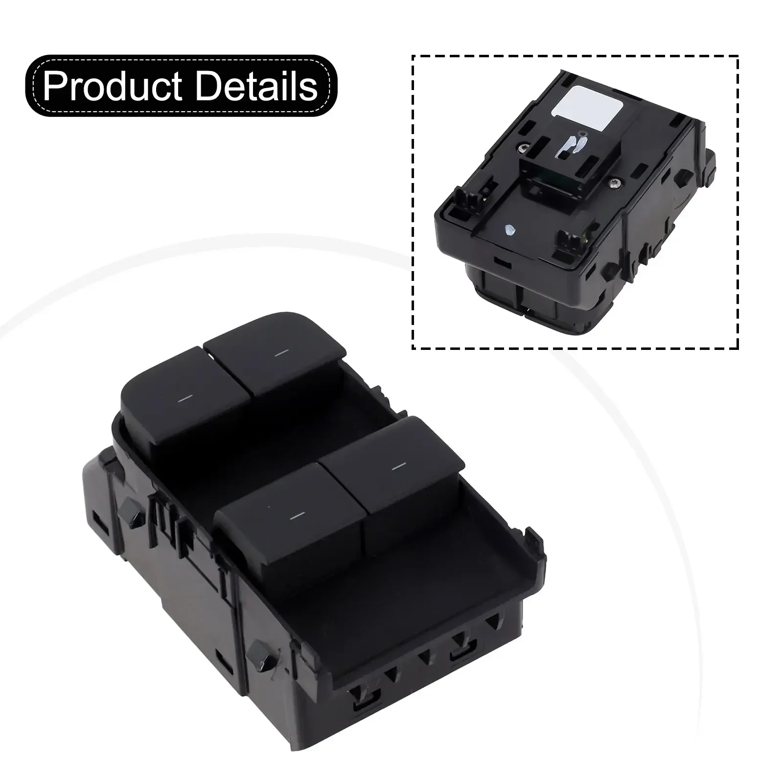 Power Glasses Switch Plastic Power Glasses Switch Fitment For Tesla Front Left Matte Black 1081037-02-F 1081037-02-G