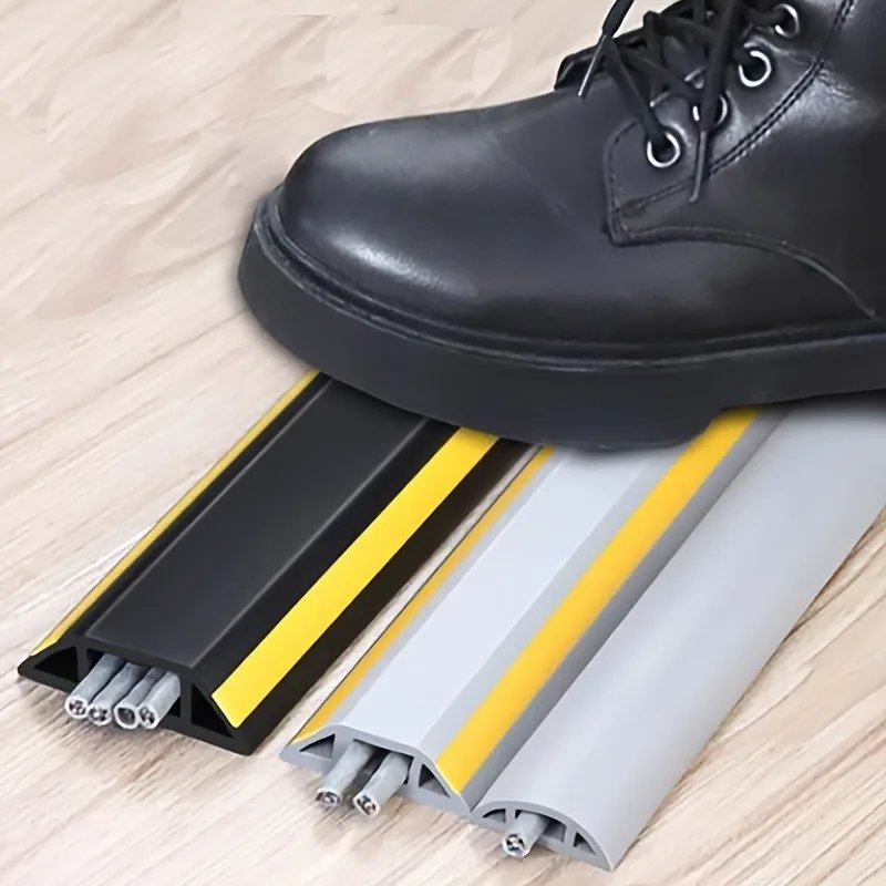 1/3M Long Cable Channel Wide Exposed Wire Decorative Cable Channel Anti-Step Wear-Resistant Indoor Cable Management Trough