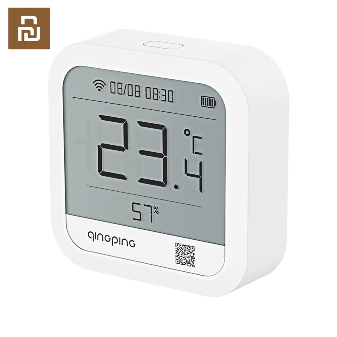 Youpin Qingping Smart Temperature Humidity Barometer 4 Alarm Modes Bluetooth 5.0 with Data Cloud Storage APP Remote Control Tool